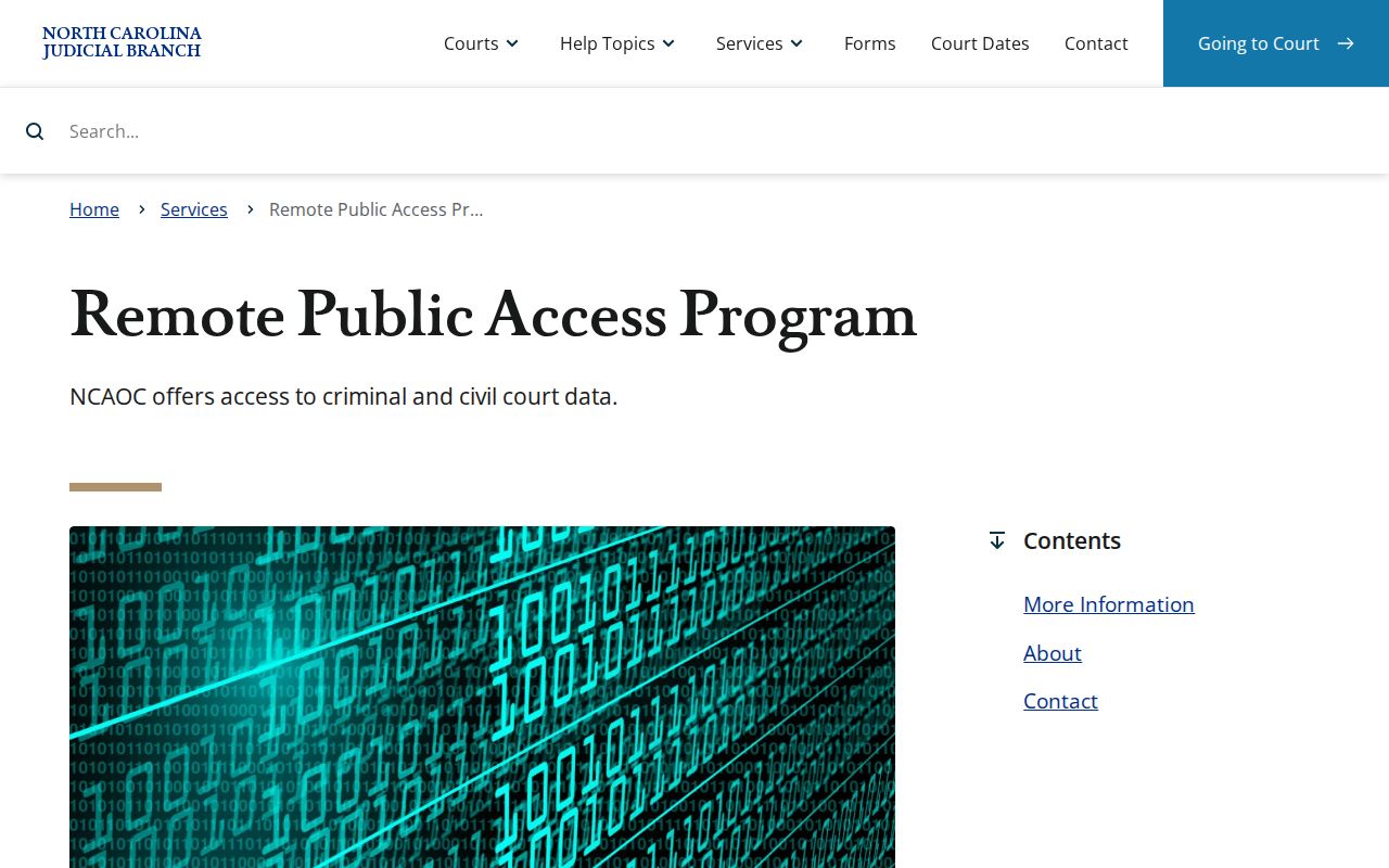 Sampson County case lookup remote public access reference